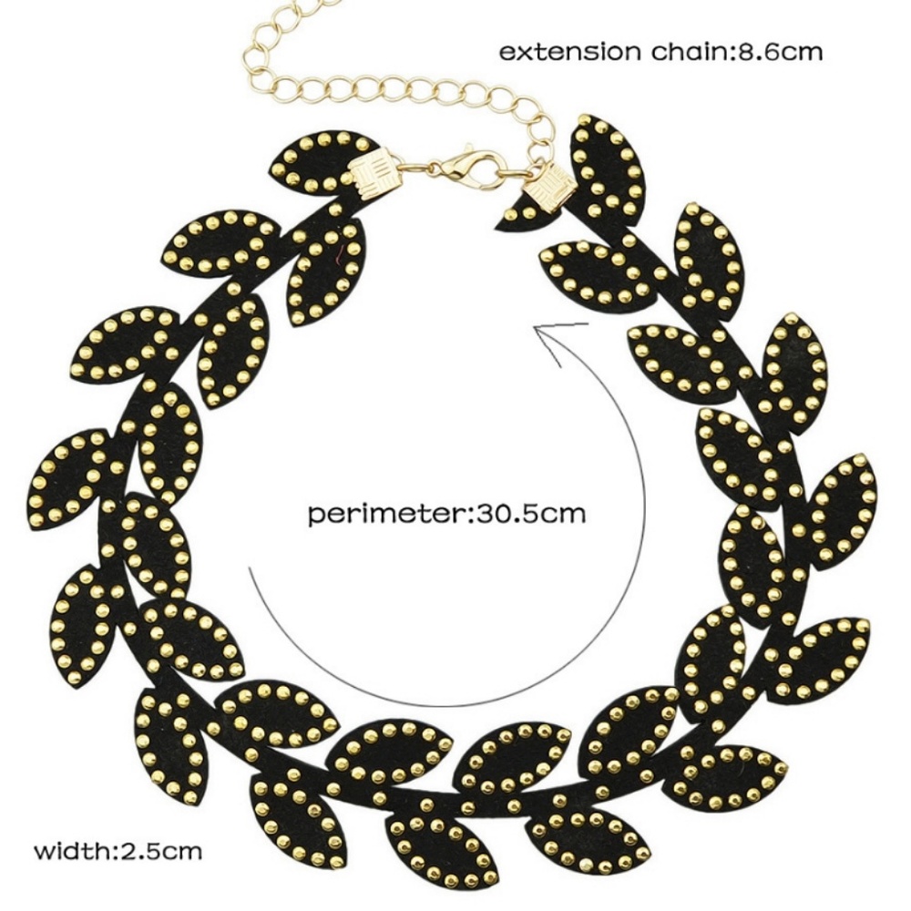 Choker Necklace - Don't LEAF Me This Way - Picture 5 of 6